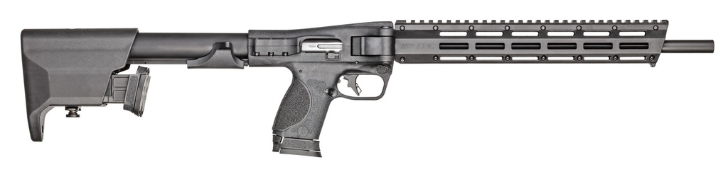 SMITH & WESSON 12576 M&P FPC  9MM LUGER 10+1 16.25" BLACK OXIDE STEEL BARREL, BLACK ANODIZED ALUMINUM RECEIVER, M-LOK SLOTS W/PICATINNY STYLE RAIL HANDGUARD, ADJUSTABLE BLACK SYNTHETIC STOCK