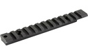 WARNE V49015MOA VAPOR PICATINNY RAIL BLACK ANODIZED RUGER 10/22 RIMFIRE 15 MOA
