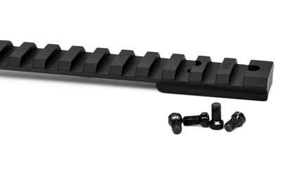 WARNE V451M VAPOR PICATINNY RAIL BLACK ANODIZED ALUMINUM HOWA 1500/WEATHERBY VANGUARD EXCEPT WEATHERBY MK V LONG ACTION, 0 MOA