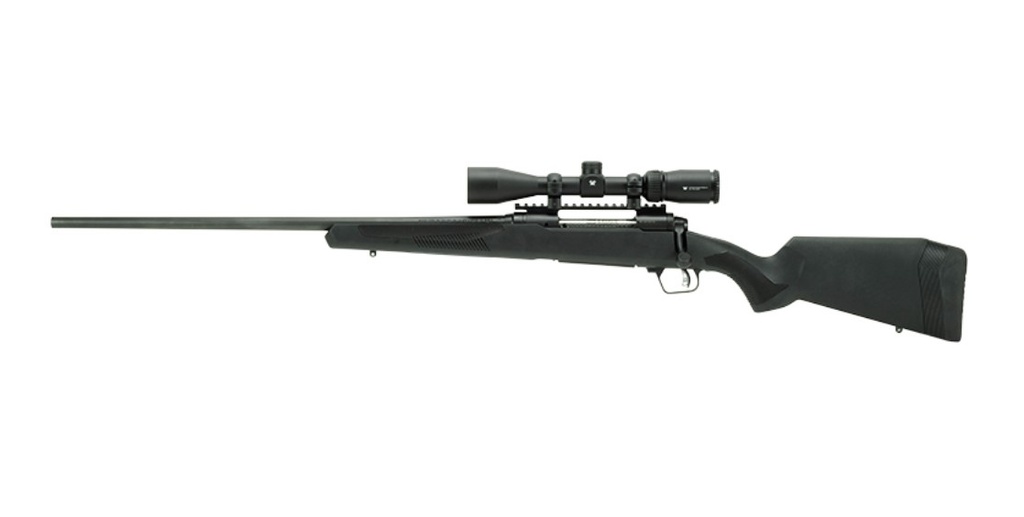 SAVAGE ARMS 58131 110 APEX HUNTER XP 400 LEGEND 4+1 18" CARBON STEEL, BLACK, SYNTHETIC ACCUFIT STOCK, VORTEX CROSSFIRE II 3-9X40MM SCOPE LEFT HAND