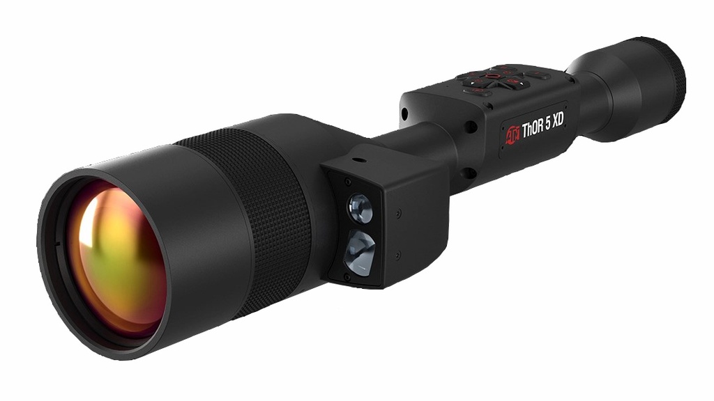 ATN TIWST5635LRF THOR 5 640 LRF THERMAL RIFLE SCOPE BLACK ANODIZED, 3-24X SMART MIL DOT RETICLE, ZOOM, 640X480, 60 FPS RESOLUTION