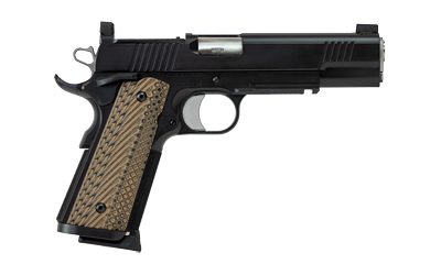 DAN WESSON 01799 SPECIALIST  45 ACP 8+1 (2) 5" MATCH GRADE STAINLESS BARREL, BLACK, BEAVERTAIL FRAME WITH PIC. RAIL, OPTIC CUT SERRATED SIDE, BLACK/BROWN G10 GRIP, NIGHT SIGHTS