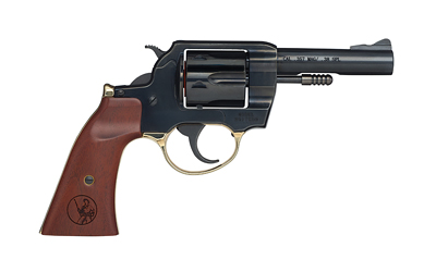 HENRY H017GDM GUNFIGHTER  357 MAG/38 SPECIAL 6RD 4" BLUED STEEL BARREL, BLUED CYLINDER, BLUED POLISHED STEEL FRAME, WALNUT GUNFIGHTER GRIP TRANSFER BAR SAFETY