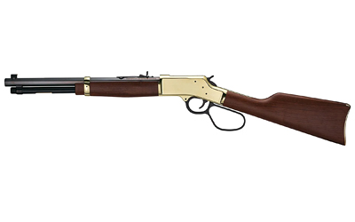 HENRY H006GL SIDE GATE  44 MAG/44 SPECIAL 10+1 20" BLUED OCTAGON BARREL, POLISHED BRASS REC, AMERICAN WALNUT STOCK, ADJ. SIGHT, LARGE LOOP LEVER