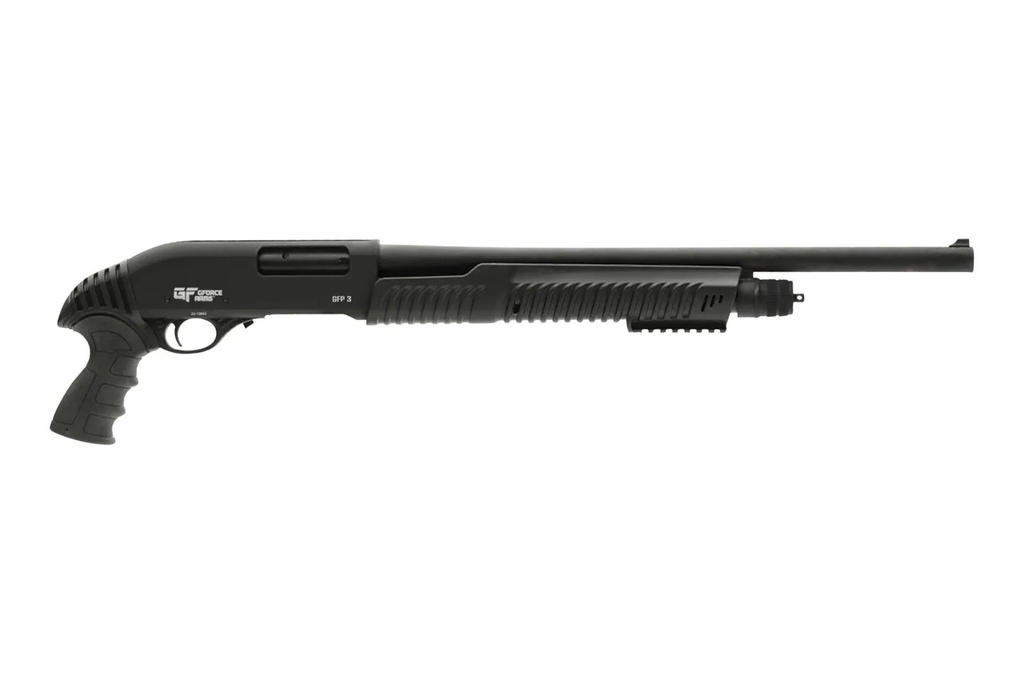 GFORCE ARMS GFP3REX GFP3REX  12 GAUGE PUMP 3" 4+1 20" BLACK STEEL BARREL, BLACK PICATINNY RAIL RECEIVER, BLACK RUBBER GRIP