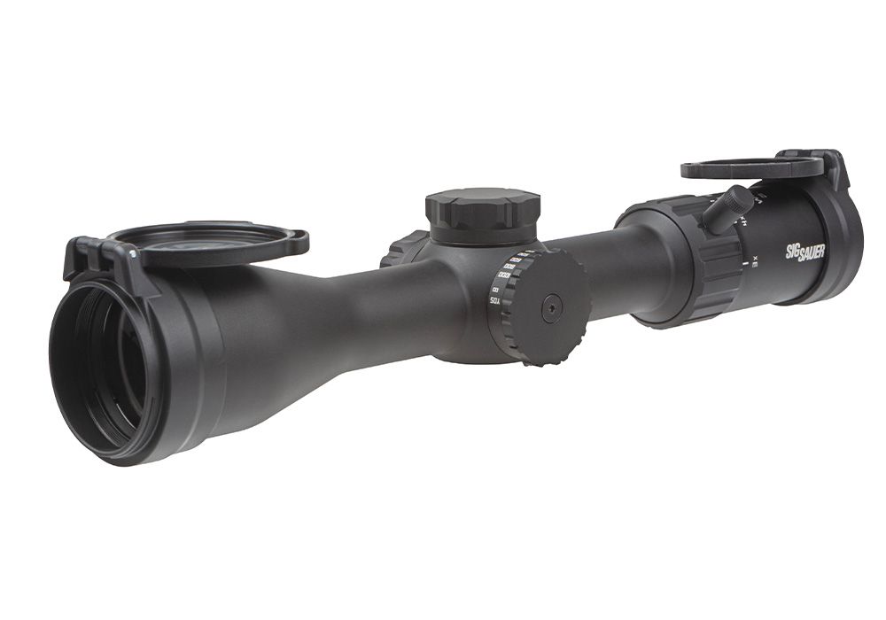 SIG SAUER ELECTRO-OPTICS SOW43004 WHISKEY4 SFP LOW PROFILE BLACK 3-12X44MM 30MM TUBE ILLUMINATED HELLFIRE QUADPLEX RETICLE
