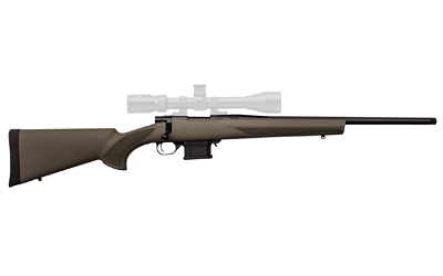 HOWA HMA60804G M1500 MINI ACTION COMPACT 6MM ARC 5+1 20" BLACK STEEL BARREL, BLACK DRILLED & TAPPED STEEL RECEIVER, OD GREEN FIXED HTI SYNTHETIC STOCK, RIGHT HAND
