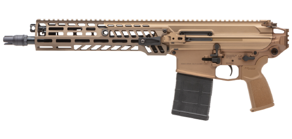 SIG SAUER PSPEAR76213B MCX SPEAR 7.62X51MM NATO 20+1 13", COYOTE, NO BRACE, OEM POLYMER GRIP, SLX/SLH QD FLASH HIDER, AMBI CONTROLS, ADJ. GAS BLOCK