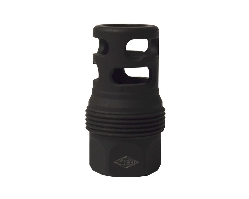YANKEE HILL 4445MB32 SRX Q.D. MUZZLE BRAKE SHORT BLACK PHOSPHATE STEEL WITH 5/8"-32 TPI FOR SRX ADAPTERS