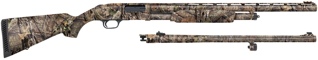 MOSSBERG 53270 500 COMBO TURKEY/DEER 12 GAUGE 5+1 3" 24" VENT RIB/24" SLUGSTER BARRELS, DUAL EXTRACTORS, OVERALL MOSSY OAK BREAK-UP COUNTRY, SYNTHETIC STOCK, INCLUDES XX-FULL CHOKE