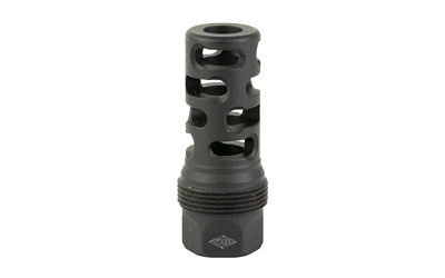 YANKEE HILL 4405MB28 SRX Q.D. MUZZLE BRAKE LONG BLACK PHOSPHATE STEEL WITH 1/2"-28 TPI, 9MM, 2.30" OAL & 9.375" DIAMETER FOR SRX ADAPTERS