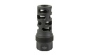 YANKEE HILL 4405MB28 SRX Q.D. MUZZLE BRAKE LONG BLACK PHOSPHATE STEEL WITH 1/2"-28 TPI, 9MM, 2.30" OAL & 9.375" DIAMETER FOR SRX ADAPTERS