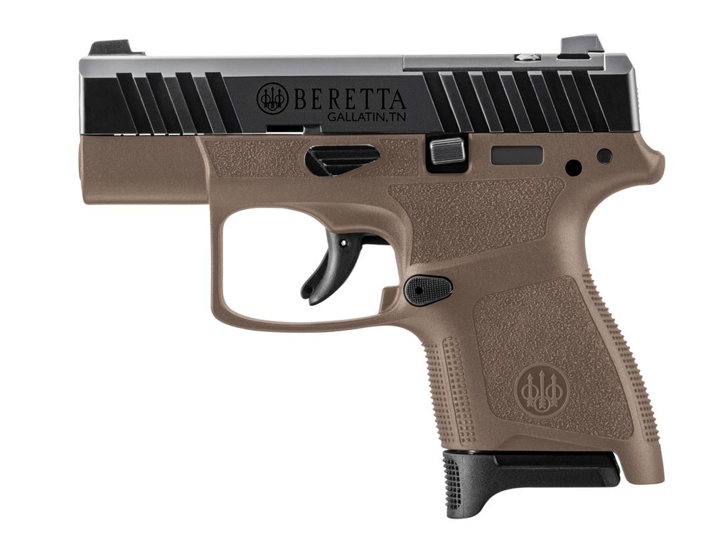 BERETTA USA JAXN9258A1 APX A1 CARRY MICRO-COMPACT FRAME 9MM LUGER 8+1 3" BLUED STEEL BARREL, BLACK SERRATED STEEL SLIDE, FLAT DARK EARTH POLYMER FRAME, POLYMER GRIP