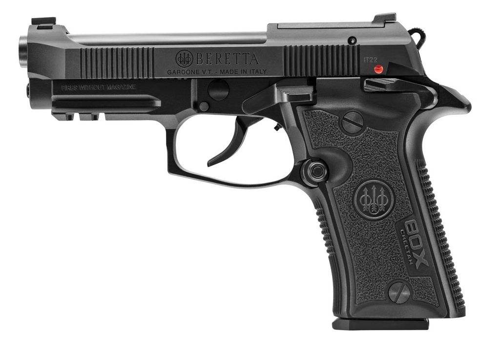 BERETTA USA J80XBLK10 80X CHEETAH 380 ACP 10+1 3.90" BLACK INOX STEEL BARREL, BLACK OPTIC READY/SERRATED STEEL SLIDE, OD GREEN POLYMER FRAME W/BEAVERTAIL & PICATINNY RAIL