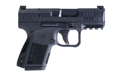 CANIK HG7651N METE MC9 9MM LUGER 10+1 3.18" BLACK STEEL BARREL, TENNIFER W/BLACK CERAKOTE OPTIC READY/SERRATED SLIDE, BLACK POLYMER FRAME W/PICATINNY RAIL, BLACK POLYMER GRIPS
