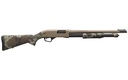 WINCHESTER REPEATING ARMS 512435395 SXP DEFENDER 12 GAUGE 3" 5+1 (2.75") 18" BARREL, FDE DRILLED & TAPPED REC, WOODLAND CAMO TEXTURED STOCK, TACTICAL  RIBBED FOREARM, INFLEX RECOIL PAD
