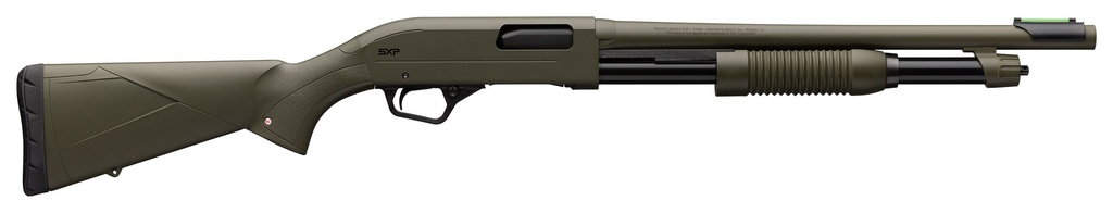 WINCHESTER REPEATING ARMS 512425695 SXP DEFENDER 20 GAUGE 3" 5+1 (2.75") 18", OD GREEN, SYNTHETIC FURNITURE, TRUGLO FIBER OPTIC SIGHT