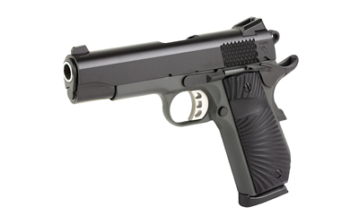 TISAS 10100103 1911 STINGRAY CARRY 45 ACP 8+1 4.25" STAINLESS STEEL BARREL, BLACK CERAKOTE SERRATED SLIDE, DARK GRAY CERAKOTE ALUMINUM FRAME W/BEAVERTAIL, BLACK SUNBURST G10 GRIPS