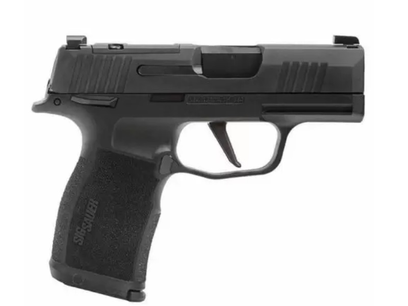 SIG SAUER 365X9BXR3PMS10 P365X  MICRO-COMPACT 9MM LUGER 10+1 3.10" BLACK STEEL BARREL, BLACK NITRON OPTIC READY/SERRATED SLIDE & FRAME W/SIG RAIL, BLACK POLYMER GRIPS, RIGHT HAND