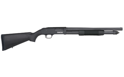 MOSSBERG 51605 590S  12 GAUGE PUMP 3" 9+1 18.50" MATTE BLUED STEEL BARREL, MATTE BLUED OPTIC READY RECEIVER, FIXED BLACK SYNTHETIC STOCK, RIGHT HAND