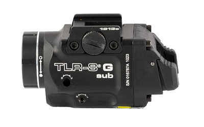 STREAMLIGHT 69438 TRL-8 G SUB GUN LIGHT WITH GREEN LASER  BLACK ANODIZED 500 LUMENS WHITE LED 1913 SHORT RAIL PISTOL