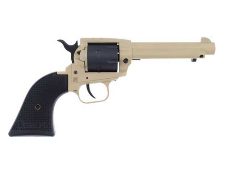HERITAGE MFG SRR22V4 ROUGH RIDER  22 LR 6 SHOT 4.75" SABRE SAND CERAKOTE STEEL BARREL, SABRE SAND CERAKOTE STEEL FRAME, BLACK SATIN CYLINDER, BLACK POLYMER GRIP, HAMMER/THUMB SAFETY, EXPOSED HAMMER