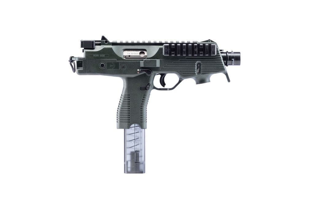 B&T FIREARMS 30105NUSOD TP9  9MM LUGER 30+1 5.10", OD GREEN, POLYMER FRAME/GRIP, NO BRACE, IRON SIGHTS