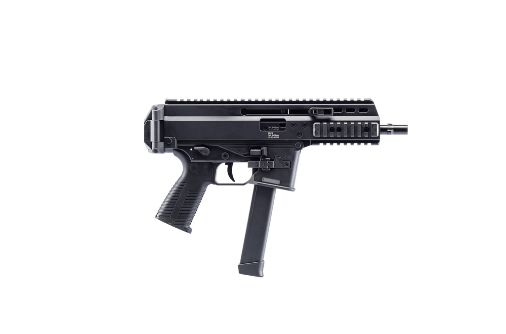 B&T FIREARMS 36039G APC PRO 9MM LUGER 33+1 6.80" BLACK STEEL BARREL, M-LOK HANDGUARDS, BLACK HARD COAT ANODIZED ALUMINUM PICATINNY RAIL RECEIVER, BLACK POLYMER GRIPS, AMBIDEXTROUS