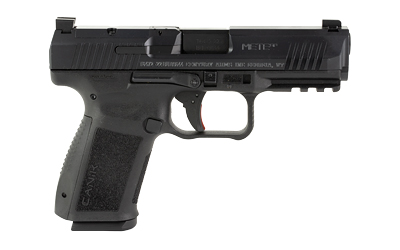CANIK HG5637N METE SF COMPACT 9MM LUGER 15+1 4.08" BLACK STEEL BARREL, BLACK NITRIDE OPTIC READY/SERRATED SLIDE, BLACK POLYMER FRAME W/BEAVERTAIL & PICATINNY RAIL, AMBIDEXTROUS