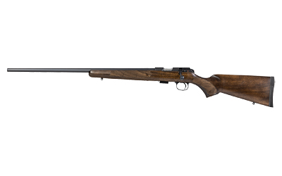 CZ-USA 02390 CZ 457 AMERICAN FULL SIZE 22 LR 5+1 24" BLACK NITRIDE BLACK NITRIDE STEEL RECEIVER TURKISH WALNUT FIXED AMERICAN STYLE STOCK LEFT HAND