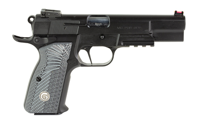 EAA GIRSAN 390470 MCP35 MATCH 9MM LUGER 15+1 4.87" STAINLESS STEEL BARREL, MATTE BLACK SERRATED SLIDE, MATTE BLACK STEEL FRAME W/ACCESSORY RAIL & BEAVERTAIL, BLACK/GRAY CHECKERED GRIPS AMBIDEXTROUS