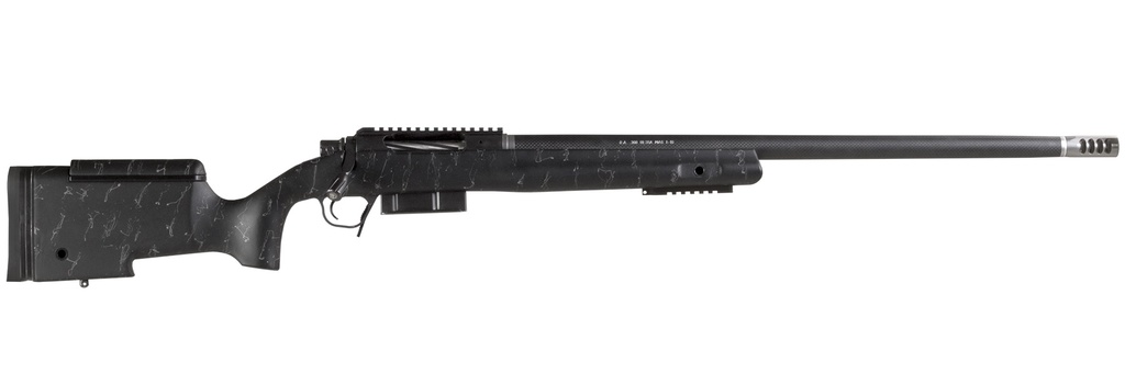 CHRISTENSEN ARMS 8010400300 BA TACTICAL LONG RANGE 338 LAPUA MAG 3+1 27" CARBON FIBER BARREL, BLACK NITRIDE FINISH, BLACK WITH GRAY WEBBING STOCK