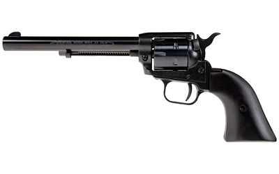 HERITAGE MFG RR22B6-BBK ROUGH RIDER  22 LR 6 SHOT 6.50" BLACK OXIDE ALLOY STEEL BARREL, BLACK ALLOY STEEL FRAME, BLACK OXIDE CYLINDER, BLACK LAMINATE WOOD GRIP, EXPOSED HAMMER