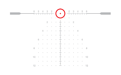 EOTECH VDU110FFSR5 VUDU  BLACK HARDCOAT ANODIZED 1-10X 28MM 34MM TUBE ILLUMINATED RED SR5 MRAD RETICLE FEATURES THROW LEVER