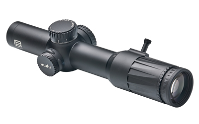 EOTECH VDU110FFSR4 VUDU FFP BLACK HARDCOAT ANODIZED 1-10X 28MM 34MM TUBE ILLUMINATED RED SR4 MOA RETICLE FEATURES THROW LEVER