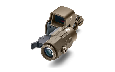 EOTECH HHSVI HHS VI EXPS & G43 MAGNIFIER MATTE BLACK 1X/3X 1.20" X 0.85"  1 MOA RED DOT/68 MOA RING