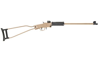 CHIAPPA FIREARMS 500255 LITTLE BADGER  FULL SIZE 22 LR, 1 SHOT 16.50" DESERT SAND CERAKOTE STEEL BARREL, DESERT SAND CERAKOTE QUAD PICATINNY RECEIVER, DESERT SAND CERAKOTE WIRE FRAME STOCK, RIGHT HAND