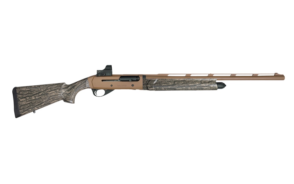 GIRSAN 390155 MC312 GOBBLER 12 GAUGE WITH 24" BARREL, 3.5" CHAMBER, 5+1 CAPACITY, BRONZE CERAKOTE METAL FINISH & CAMO SYNTHETIC STOCK RIGHT HAND (FULL SIZE) INCLUDES RED DOT