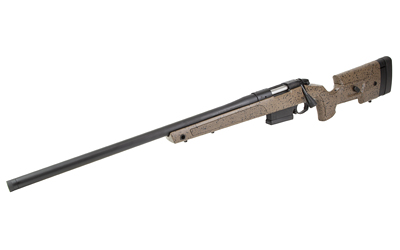 BERGARA RIFLES B14S354LC B-14 HMR 22-250 REM 5+1 24" GRAPHITE BLACK CERAKOTE BARREL, BLACK SPECKLED BROWN MOLDED W/MINI-CHASSIS, ADJUSTABLE LOP & CHEEK PIECE STOCK, LEFT HAND
