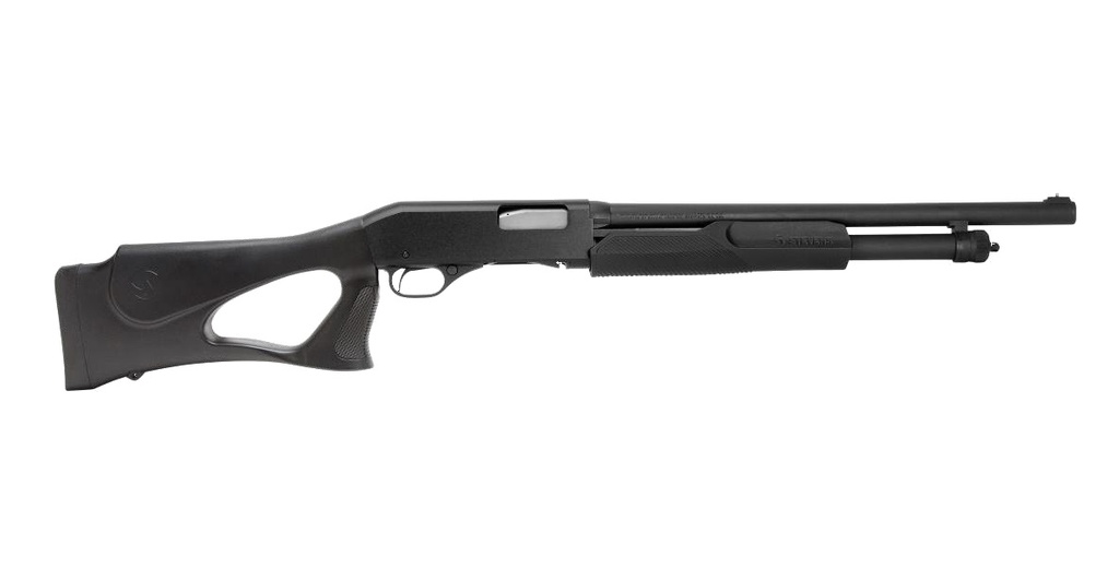 STEVENS 23246 320 SECURITY 12 GAUGE 3" 5+1 18.50" MATTE BLACK CHROME LINED BARREL, FIXED THUMBHOLE STOCK, BEAD SIGHT
