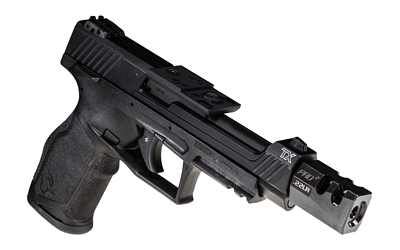 TAURUS 1-TX22C151-T TX22 COMPETITION 5.40" 16+1 (3) BLACK POLYMER FRAME BLACK ANODIZED PORTED ALUMINUM SLIDE WITH OPTICS MOUNT AGGRESSIVE TEXTURED BLACK POLYMER GRIP INCLUDES COMPENSATOR