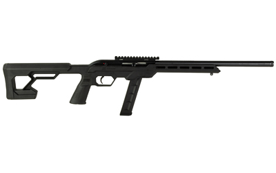 SAVAGE ARMS 45120 64 PRECISION 22 LR 20+1 16.50" MATTE BLACK CARBON STEEL THREADED HEAVY BARREL, MATTE BLACK DRILLED & TAPPED CARBON STEEL RECEIVER, M-LOK COMPATIBLE FOREND, SYNTHETIC CHASSIS STOCK
