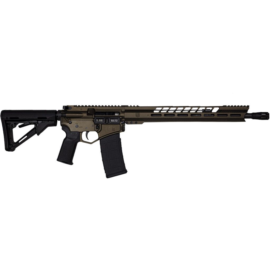 DIAMONDBACK DB1731K071 DB15  5.56X45MM NATO 16" 30+1 MIDNIGHT BRONZE ADJUSTABLE MAGPUL CTR STOCK BLACK MAGPUL MOE K2 GRIP WITH BLACK GOLD LOWER