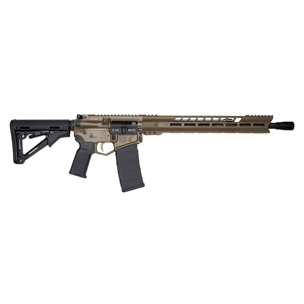 DIAMONDBACK DB1731K061 DB15  5.56X45MM NATO 16" 30+1 FLAT DARK EARTH ADJUSTABLE MAGPUL CTR STOCK BLACK MAGPUL MOE K2 GRIP WITH BLACK GOLD LOWER