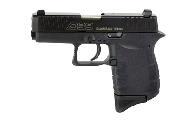 DIAMONDBACK DB0200P001 DB9 GEN4 MICRO-COMPACT FRAME 9MM LUGER 6+1, 3.10" STAINLESS STEEL BARREL, BLACK SERRATED STAINLESS STEEL SLIDE, BLACK POLYMER FRAME W/BEAVERTAIL & GRIP