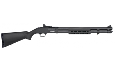 MOSSBERG 51602 590S  FULL SIZE 12 GAUGE PUMP 3" 13+1 20" MATTE BLUED STEEL BARREL, BLACK ANODIZED ENGRAVED STAINLESS STEEL RECEIVER, BLACK SYNTHETIC STOCK, RIGHT HAND, ACCU-CHOKE