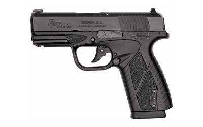 BERSA BP9MCC BPCC  SUB-COMPACT FRAME 9MM LUGER 8+1, 3.30" BLACK STEEL BARREL, MATTE BLACK SERRATED STEEL SLIDE & POLYMER FRAME W/PICATINNY RAIL