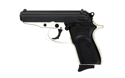 BERSA T380DT8 THUNDER  MICRO-COMPACT FRAME 380 ACP 8+1, 3.50" STEEL BARREL, MATTE BLACK SERRATED STEEL SLIDE, SATIN NICKEL ALUMINUM FRAME