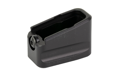 WARNE MEG43X2BLK MAGAZINE EXTENSION  MADE OF 6061-T6 ALUMINUM WITH HARDCOAT ANODIZED BLACK FINISH FOR GLOCK 43X, 48 MAGAZINES (ADDS 2RDS)