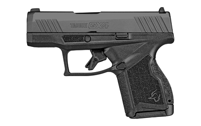 TAURUS 1GX4M93110 GX4  MICRO-COMPACT 9MM LUGER 10+1 3.06" SATIN BLACK DLC BARREL, BLACK NITRIDE SERRATED SLIDE, MATTE STAINLESS STEEL FRAME, BLACK POLYMER W/INTERCHANGEABLE BACKSTRAP GRIP RIGHT HAND